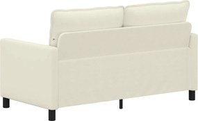 vidaXL Καναπές Κρεμ 156 x 81 x 87,5 εκ Ύφασμα