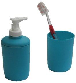 Αξεσουάρ Μπάνιου (Σετ 2τμχ) Turqoise Viopros Polypropylene