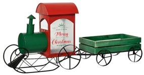 Beauty Home Μεταλλικό Διακοσμητικό Τραίνο 35.5 x 128 x 57.5 cm