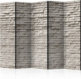 Διαχωριστικό με 5 τμήματα - Brick Wall: Minimalism II [Room Dividers]