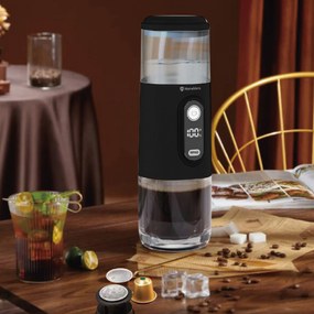 HomeVero Portable Espresso Maker Black