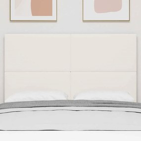 vidaXL Κεφαλάρι Κρεμ 160 cm Υφασμάτινο Κορντουρά