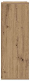 vidaXL Πλαϊνό γραφείο artisan δρυς 60 x 31 x 84 εκ Επεξεργασμένο ξύλο