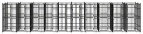 vidaXL Κλουβί Σκύλου Εξωτερικού Χώρου 18,43 μ² από Ατσάλι