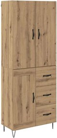 vidaXL Highboard 2 pcs Artisan Oak 69,5 x 34 x 180 εκ.