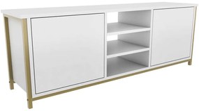 Έπιπλο Tηλεόρασης Otis 322RTC2270 140x35,3x50,8cm Gold-White