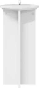 vidaXL Βάση φυτών 2 τεμ. Γυαλιστερό Λευκό 29,5 x 29,5 x 60 εκ.