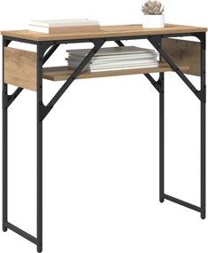 vidaXL ΤραπέζιΚονσόλας Artisan Oak Επεξεργασμένο ξύλο 75x30x75εκ.