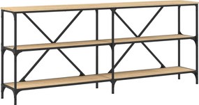 vidaXL Τραπεζάκι Κονσόλα Sonoma Δρυς 180x30x75 εκ. Επεξ. Ξύλο/Σίδηρος