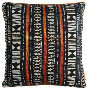 Μαξιλάρι ArteLibre Tribal Μαύρο Βελούδο 45x45cm