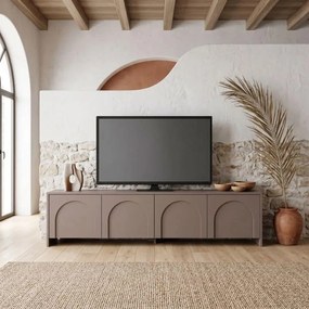 Έπιπλο τηλεόρασης Aurelia χρώμα μόκα 180x32x45εκ