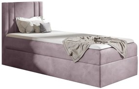 Επενδυμένο κρεβάτι Carmen Mini-Roz-100 x 200-Deksia