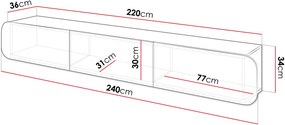 Κρεμαστό έπιπλο τηλεόρασης Rene 3D