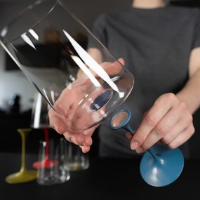 Σετ 2 κρυστάλλινων ποτηριών σαμπάνιας Trebonn SplitGlass 2025133, 320 ml, Ø7.8x12.5 cm, Modular system, Πράσινο