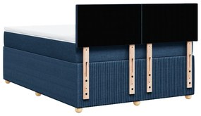 ΚΡΕΒΑΤΙ BOXSPRING ΜΕ ΣΤΡΩΜΑ ΜΠΛΕ 140X190 ΕΚ. ΥΦΑΣΜΑΤΙΝΟ 3289750