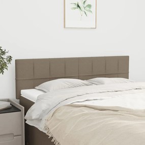 vidaXL Κεφαλάρια Ύφασμα 144x5x78/88 εκ. Taupe
