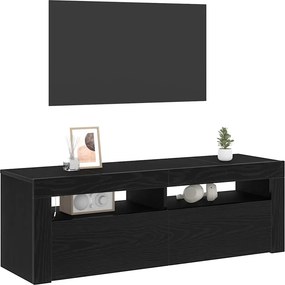 vidaXL Ντουλάπι TV 120 x 35 x 40 εκ. Μαύρη Οξυά Επεξεργασμένο Ξύλο
