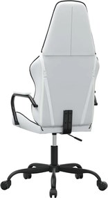 vidaXL Καρέκλα Gaming Λευκό/Μαύρο από Συνθετικό Δέρμα