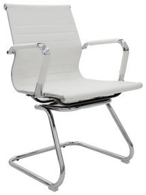 Intrahome Καρέκλα γραφείου επισκέπτη Valter Intrahome λευκό pu 55.5x48x88εκ | SKU: INTRAPA-388111115
