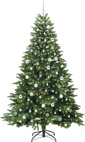 vidaXL Τεχνητό Χριστουγεννιάτικο Δέντρο Πράσινο 210 cm ΠΕ και PVC