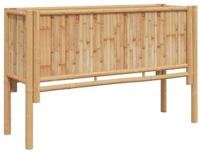 vidaXL Υπερυψωμένη Ζαρντινιέρα Καφέ 110 x 35 x 70 εκ. Μπαμπού