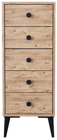 Συρταριέρα ArteLibre AMARI Δρυς Μοριοσανίδα 43x43x114cm