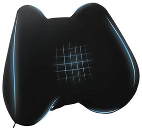 vidaXL Μαξιλάρι πλάτης Μαύρο Αφρός Μνήμης 40 x 32 x 13 εκ
