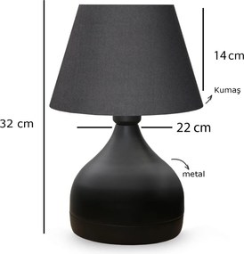 Table Lamp AYD-3089 Anthracite