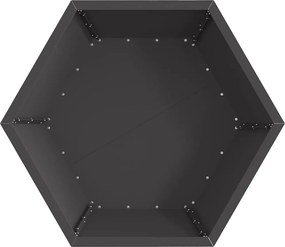 vidaXL Φωτιά Μαύρο 75 x 75 x 28 εκ. Ατσάλι