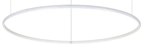 Κρεμαστό Φωτιστικό Οροφής LED 39W Λευκό Φ81cm Hulahoop 258768 Ideal Lux 258768