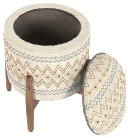 Υποπόδια Home ESPRIT Μπεζ Urban 40 x 40 x 52 cm