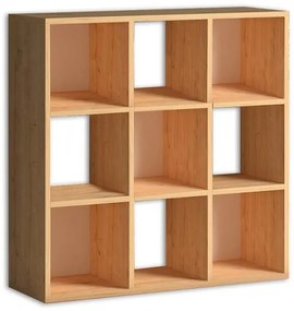 Βιβλιοθήκη Cube Megapap από μελαμίνη oak 90x30x90εκ. GP022-0035,3-GP022-0035,3-Καφέ GP022-0035,3