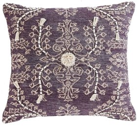 Μαξιλαροθήκη Διακοσμητική Casa 233 Purple-Beige Kentia 45X45 100% Cotton