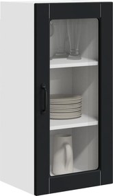 vidaXL Ραφιέρα τοίχου LUCCA 2 pcs Μαύρο 40 x 31 x 80 εκ.