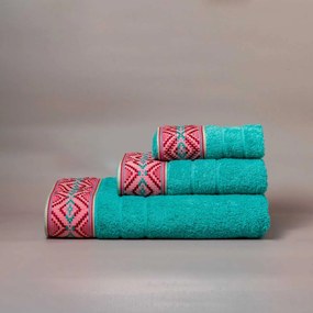 Πετσέτα Σώματος (80x150) White Fabric Kenya Petrol 600gsm
