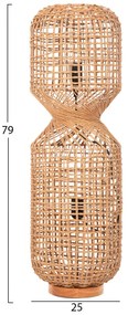 Φωτιστικό Δαπέδου C4359 Μέταλλο - Paper Rope σε Καφέ Φ25x78,5Υεκ. 25x25x78.5 εκ.