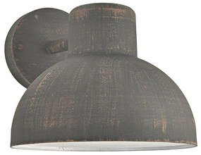 Φωτιστικό Τοίχου - Απλίκα Εξωτερικού Χώρου BERO1WR 24,3x18,5cm 1xE27 10W IP44 Rust Aca Ατσάλι,Pc