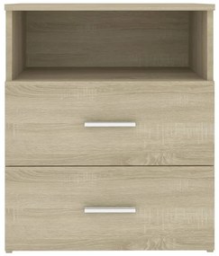 vidaXL Κομοδίνα 2 τεμ. Sonoma Δρυς 50 x 32 x 60 εκ.