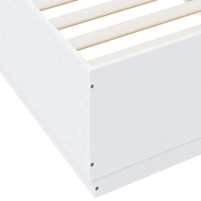 vidaXL Πλαίσιο Κρεβατιού Λευκό 100 x 200 εκ. Επεξεργ. Ξύλο