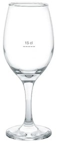 Ποτήρια Κρασιού από Γυαλί Με διαγράμμιση 386ml 1 τμχ Cristar  Διάφανο