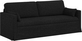 vidaXL Σετ Καναπέ 2 pcs Μαύρο 198 x 78 x 80 εκ ύφασμα