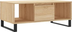 vidaXL Τραπεζάκι Σαλονιού Sonoma Δρυς 90x50x36,5 εκ. Επεξεργασμ. Ξύλο
