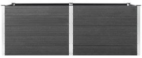 vidaXL Ζαρντινιέρα Υπερυψωμένη Γκρι 250 x 50 x 91 εκ. από WPC