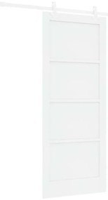 vidaXL Συρόμενη Πόρτα Χειροκίνητος Λευκό 83 x 202 εκ.