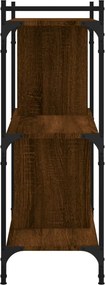 vidaXL Βιβλιοθήκη 3 Επιπέδων Καφέ Δρυς 76 x 32 x 88 εκ. Επεξ. Ξύλο