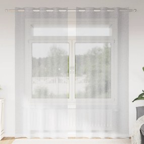 vidaXL Κουρτίνες 2 pcs Ανοιχτό γκρι 140 x 225 cm Πολυεστέρας