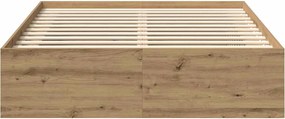 vidaXL Πλαίσιο κρεβατιού χωρίς στρώμα 120x190 εκ. Επεξεργασμένο Ξύλο