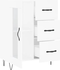 vidaXL Ντουλάπι Λευκό 69,5 x 34 x 90 εκ. από Επεξεργασμένο Ξύλο