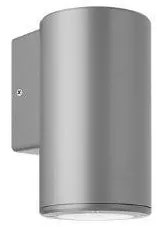 Απλίκα Τοίχου Στρογγυλή GU10 9W IP65 Πλαστικό Φ7.6 UP OR DOWN ΦOS_ME-21-0201-10-Γκρι 21-0201-10