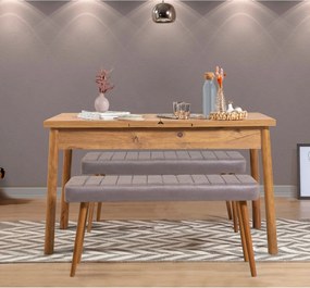 Τραπέζι Επεκτεινόμενο Πεύκο Atlantic SANTIAGO 153x75x75